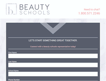 Tablet Screenshot of beautyschoolsmarketinggroup.com